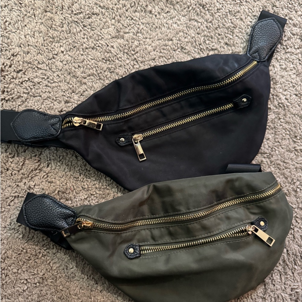 Stylish Black and Olive Women Belt Bags